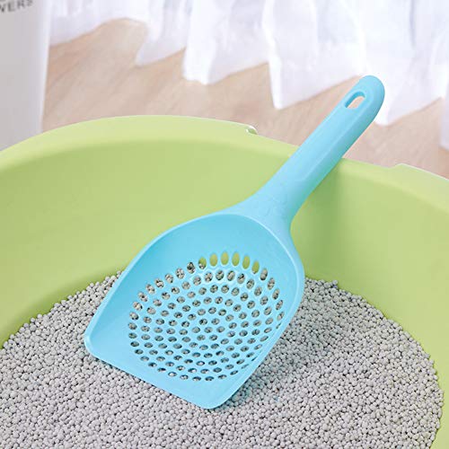 Baost 1Pc Plastic Cat Litter Scoop Pet Care Sand Waste Scooper Shovel Hollow Litter Scoop Shovel Deep Scoop Shovel Reptile Litter Cleaner Scoop for Sifting Kitty Cats Litter Big Hole#Random - size: Big Hole#Random