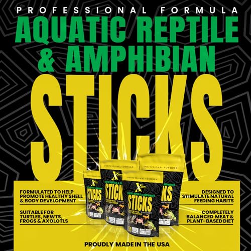 Xtreme Aquatic Reptile & Turtle 3mm Floating Food Sticks (4oz) | For turtles, newts, frogs, axolotls and reptiles; floating high-protein sticks support growth and vitality - USA Farm Grown - size: 4 Ounce (Pack of 1)