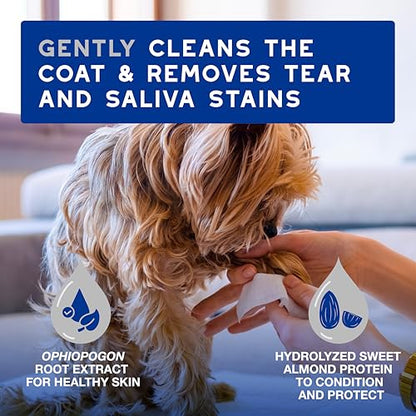 DOUXO SPA Dog Wipes for Paws, Butts, Tear Stains and Cleaning, 100 Wipes | Multi-Purpose for Coat and Paws, Leaves the Coat and Skin Refreshed, Skin-Friendly Formula, Can Also be Used for Cats