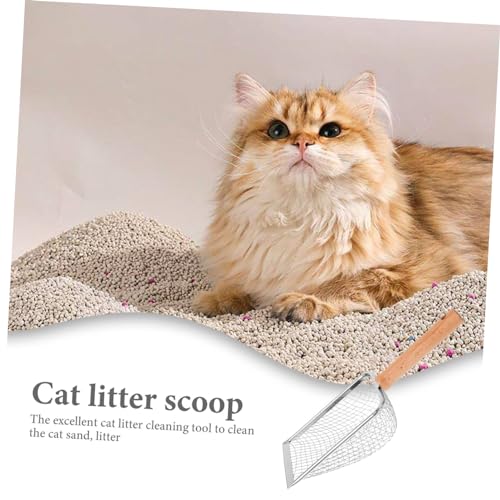Cat Litter Scoop Handle Pet Waste Shovel Non-Stick Litter Cleaner for Cats and Reptiles Easy to Use for Home and Pet Stores