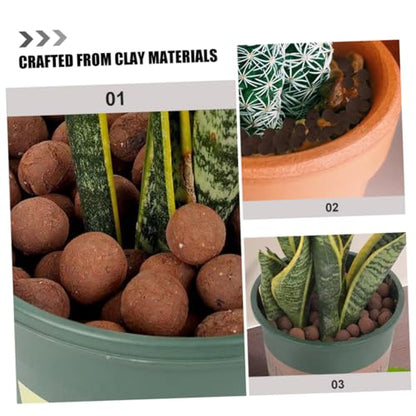 Toddmomy 1bag Breathable Clay Rocks for Hydroponic Systems Potted Plants Decorative Gravel for Optimal Drainage Root Growth Base for Terrariums