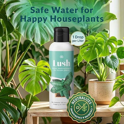 Lush Houseplant Dechlorinator, Ultra‑Concentrated Water Conditioner, 120ml