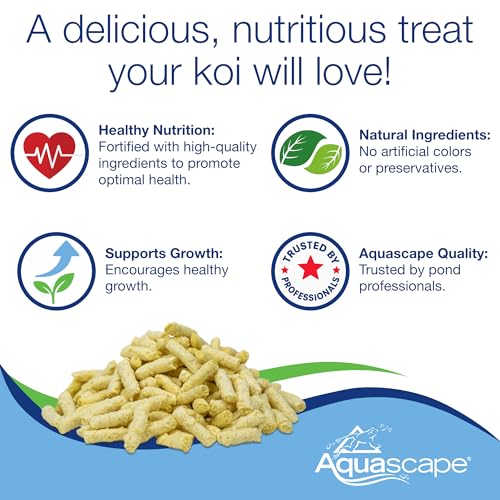 Aquascape Koi Krunchies Fish Food Large 1.1 lbs / 400 g for Hand Feeding in Pond Water Feature, 81000
