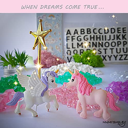 Make Your Own Light-Up Fairy & Unicorn Terrarium Arts and Crafts for Kids, Fairy Gifts for Girls Ages 4 5 6 7 8 9 10 Years, Best DIY Art Set, Unicorns Gifts & Little Girls Fairy Toys Birthday Present - style: Fairy & Unicorn