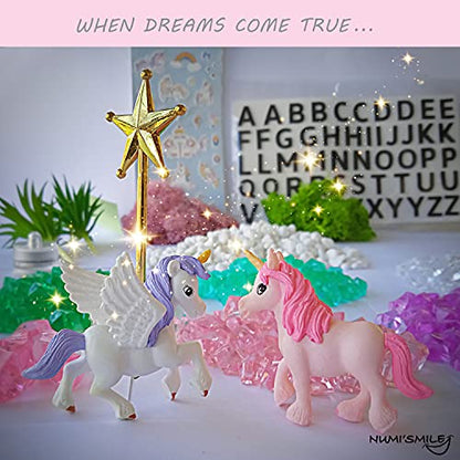 Make Your Own Light-Up Fairy & Unicorn Terrarium Arts and Crafts for Kids, Fairy Gifts for Girls Ages 4 5 6 7 8 9 10 Years, Best DIY Art Set, Unicorns Gifts & Little Girls Fairy Toys Birthday Present - style: Fairy & Unicorn