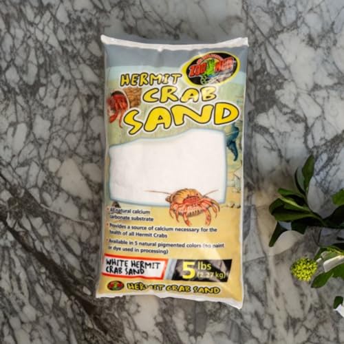 Zoo Med White Hermit Crab Sand 5 lbs - Pack of 2 (2 Items) | (2 items)