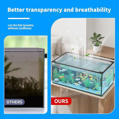Terrarium Lid, Adjustable Magnetic Fish Tank Lid Net Cover, Aquarium Anti Jumping Mesh Hood Cover, Protect Reptiles from Escaping(50x30cm) - size: 50x30cm