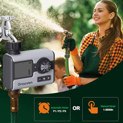Garden Sprinkler Water Timer Manual Automatic System Irrigation1 Outlet | with Rain Delay,Manual, Automatic Watering System Irrigation Timer for Lawn,Yard,Pool - style: 1 outlet