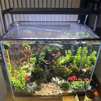 Magnetic Aquarium lid Fish Tank Hood top Cover Anti-Jumping net Cover mesh to Protect Fishs Jumping Out of Fishes Tank Hoods