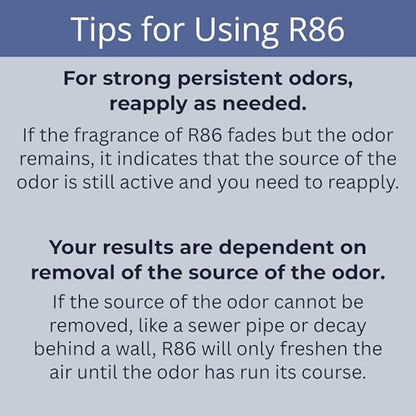 R86 Industrial All-Out Odor Eliminator, Removes Dead Animal Odor, Skunk Odor, Urine, Poop, Musty Basement & More – Natural Formula, Use Wet or Dry, Biodegradable