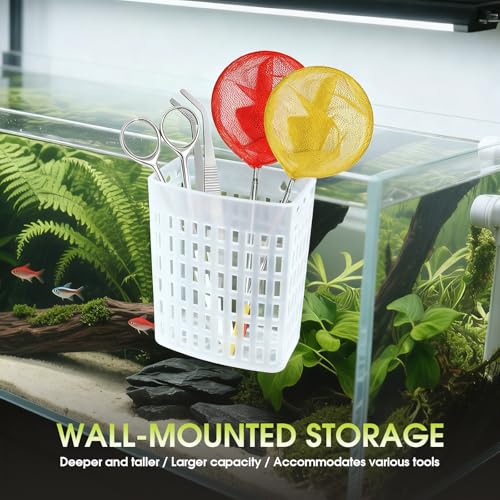 2-Pack Adjustable Aquarium Plant Holders with Hooks and Suction Cups | Adjustable Height and Thickness, Includes 2 Extension Hooks and 2 Suction Cups for Fish Tanks and Aquaponic Growing, Clear - color: Clear