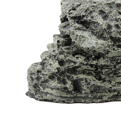 lyrlody Fish Hiding Cave, Reptile Hideout Cave, Aquarium Decoration for Gecko, Axolotl, Small Animal Basking Hide Crawling Terrace Made of Safe Resin Simulated Rock Design (B-025A Small Cave)