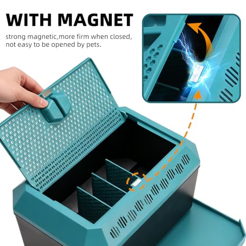 Insect Kepper Box, Cricket Keeper with Feeding Tongs, Breeding and Storage Container Kit for Crickets, Dubia Roaches, Breadworms and Silkworms, Large (Large)