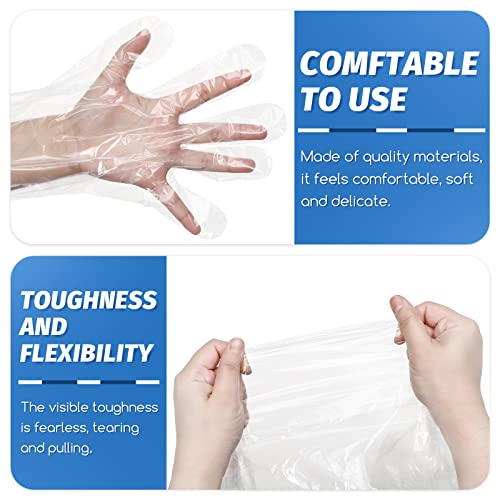 300/100 Pcs Veterinary Dressing Gutting Gloves 1.6 Mil Thickness Long Shoulder Length Disposable Gloves Hunting Field Gloves