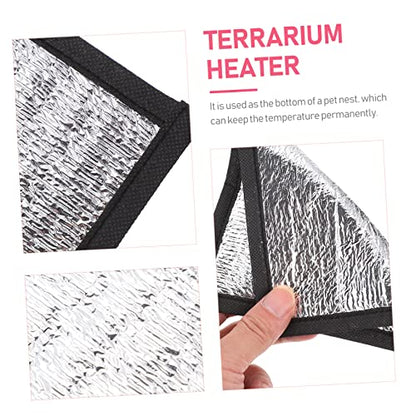 3sets Multifunctional Insulation Pad Reptile Basking Platform Heat Pad for Snakes Lizards 3pcs*3