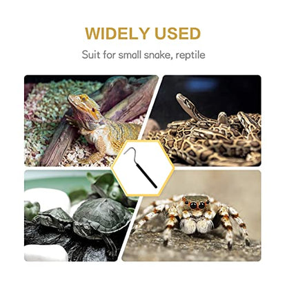 CONSIO Retractable Reptile Hook, Portable Mini Snake Hook Collapsible Stainless Steel Snake Tool, and Snake & Reptile Hook Retractable Catching Snake Handling Tool