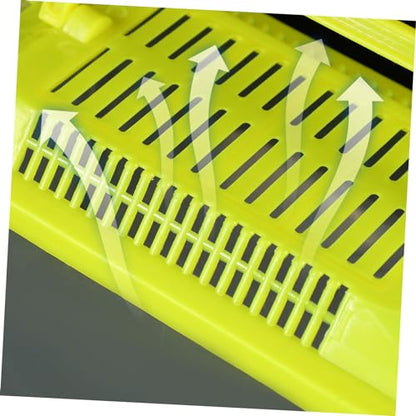 3pcs Portable Handheld Fish Tank Transparent Reptile Aquarium Box for Turtles and Hamsters Creative Feeding Box for Pet Cleaning Color Lid