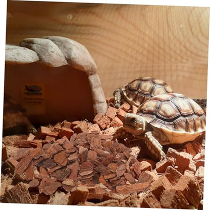 1bag Natural Reptile Bark Bedding Cork Bark Chips for Reptile Tank Decor Terrarium Substrate Lizard Bedding Chips Tree Decor for