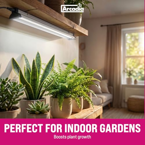 Arcadia Jungle Dawn LED Bar 34" Long 51 Watts High Lumen Output – High Output LED Light Bars for Reptiles, Terrariums, Plants and Indoor Use, Long Lasting Easy to Use Natural Plant Grow Lighting