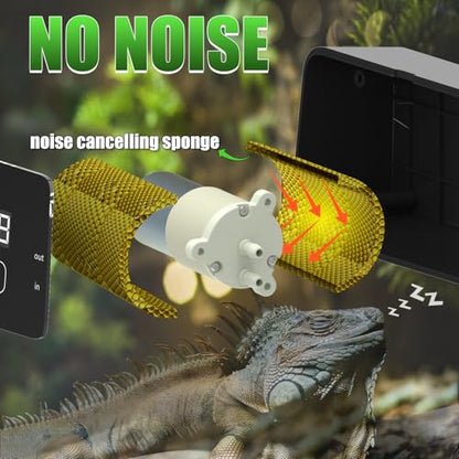 Fenocran Automatic Reptile Mister System, Reptile Humidifiers Smart Misting System, Chameleon Mister Automatic