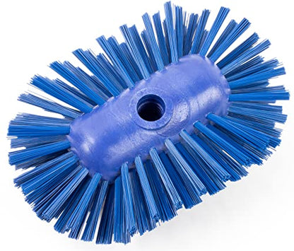 SPARTA Tank and Kettle Scrub Brush Heavy-Duty Tile Brush, Color-Coded and Handle Compatible (Sold Separately) for Optimal Access In Spacious Containers, Plastic, 5.25 X 7.5 Inches, Blue - color: Blue