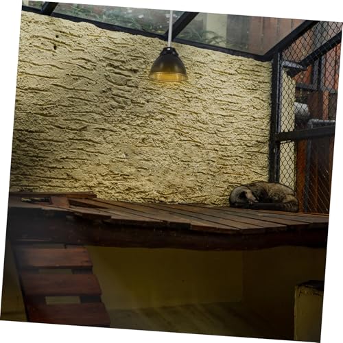 Reptile Heat Lamp Cover Anti-Scald Dome Light Guard Aluminum Heat Lamp Protector for Turtle Lizard Snake Breeding Boxes with Mesh Cover