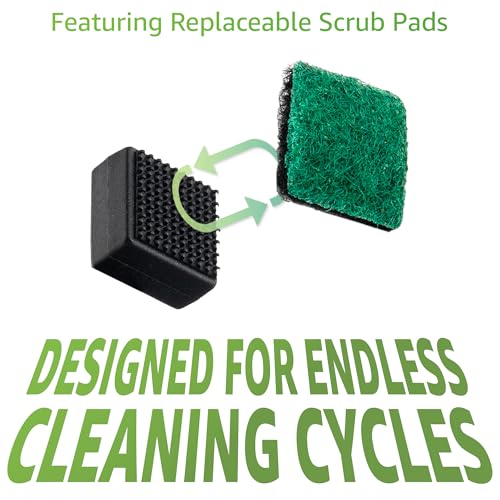 Chubbs Scrubb Magnetic Glass Cleaner with 40-Pack Replacement Scrubb Pads Bundle - Mini Magnetic Scrubber Kit That Removes Tough, Built-Up Stains From Glass, Ceramic & Metal
