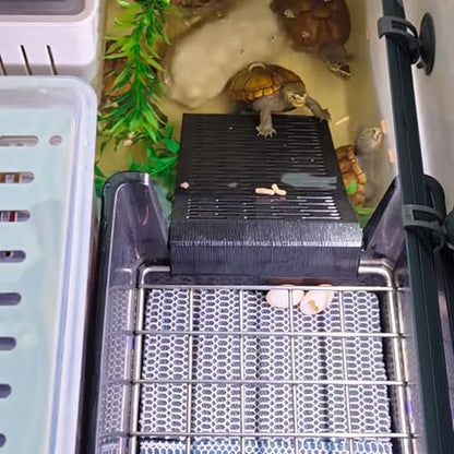 Hanging Turtle Laying Eggs Mud Turtle Breeding Box Basking Platform Turtle Dock for Basking Nesting Box Ramp for Reptile Frog Terrapin