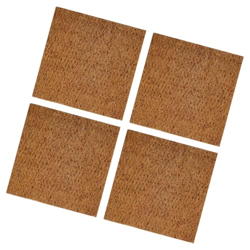 of 4 Natural Coconuts Fiber Reptiles Carpet for Tortoises and Lizards Terrariums Bedding Mat Substrate Liner Tortoises Bedding - size: L