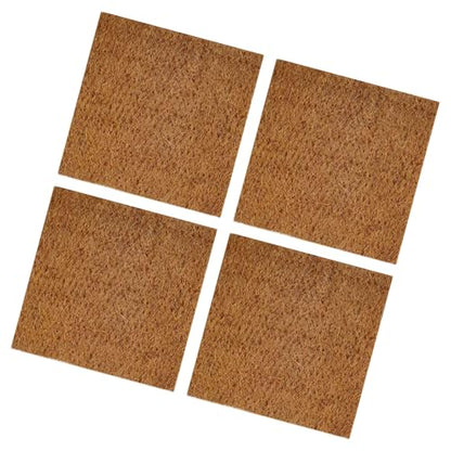 of 4 Natural Coconuts Fiber Reptiles Carpet for Tortoises and Lizards Terrariums Bedding Mat Substrate Liner Tortoises Bedding - size: L