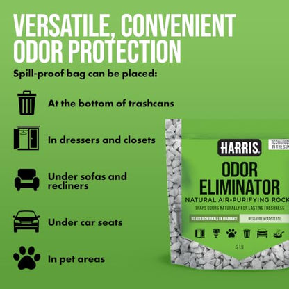 Harris Odor Eliminator Volcanic Rocks - Aborbes Odors from the Air Naturally