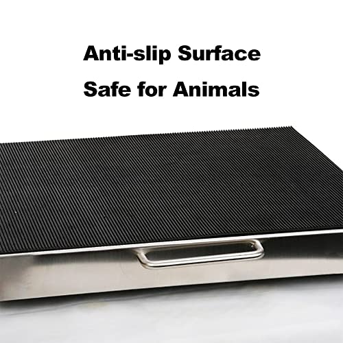 700lbs Vet Animal Scale/Livestock Scale, Digital Weighing Equipment for Small to Medium Sized Animals Calf/Goat/Sheep/Pigs/Dogs/Cat or Pets (38″ x 20″ x 2″) - size: 38″ x 20" x 2″