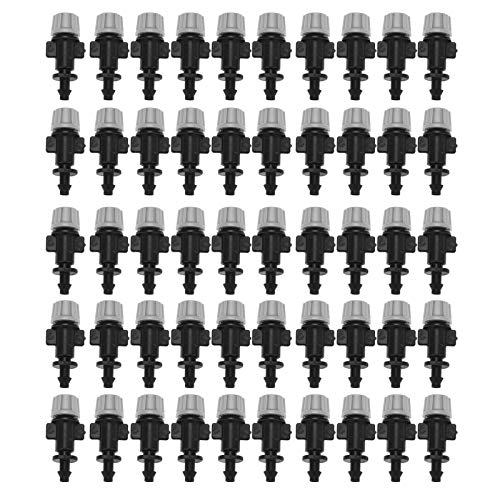 50pcs/Set Misting Nozzles Plastic Sprinkler Atomizer Nozzles for Patio Garden Agricultural Greenhouse Drip Irrigation Outdoor Cooling System