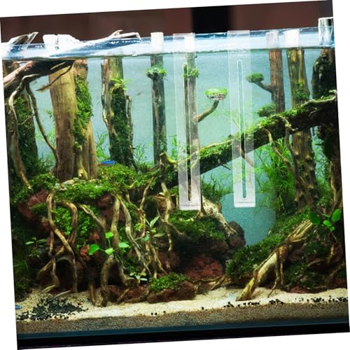 Sosoport Reptile Tank Hooks 2pcs Aquarium Hangers Adjustable Climbing Ramps Fish Tank Accessories
