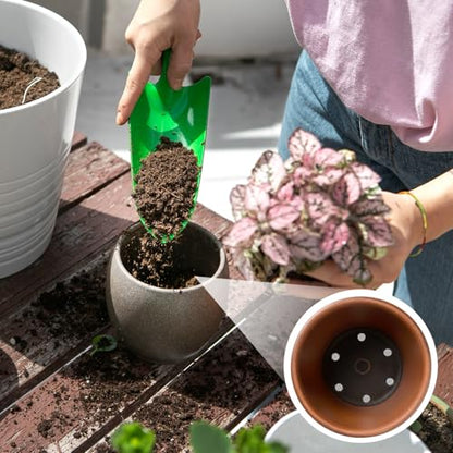 100 Pcs Bonsai Pot Meshs Pad, 4 inch Round&Square Flower Pot Hole Mesh | Drainage Mesh Hole Screens Durable Reusable Bonsai Bottom Grid Mat Gardening Essentials