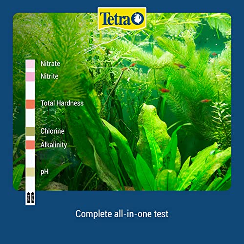 Tetra EasyStrips 6-in-1 Aquarium Water Test Strips, 25 Count | 1 Strip Tests 6 Water Quality Issues, Results In 60 Seconds, For Freshwater Or Saltwater Fish Tanks, Test Weekly - size: 25-Strip