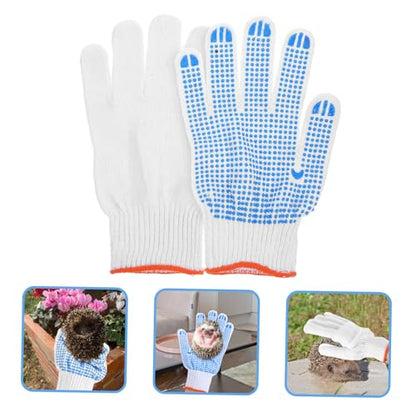 DOITOOL Bite Thickened Animal Handling Gloves for Pet Protection Scratch and Cut Resistant Gardening Gloves Breathable Soft Material Random Color Pair for Dog Cat Bird Reptile Random Color
