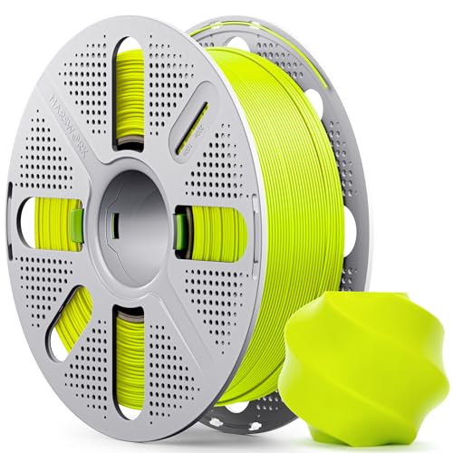 PLA Basic, Pre-Dried Filament with Quick-Swap Reusable Spool 1kg (2.2lbs), 1.75mm 3D Printing Filament, Compatible with Bambu Lab 3D Printers – Bright Green - color: Bright Green With Spool, size: With Spool