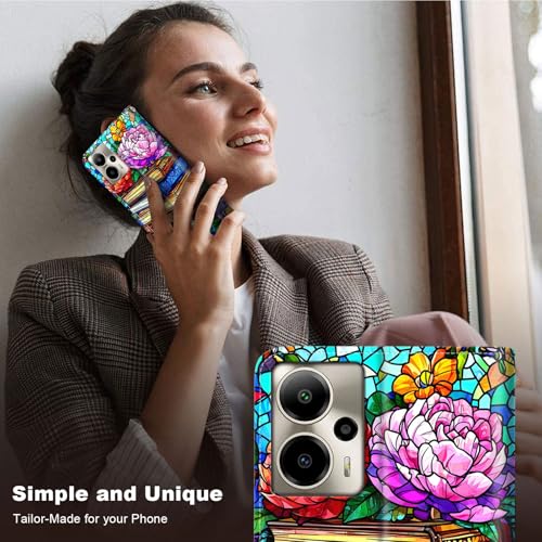 for Cricket Outlast 5G 2024 Wallet case with RFID Blocking Credit Card Holder Kickstand, Folio Flip PU Leather Shockproof Protective Cover for AT&T Motivate Pro 5G, Stack of Books - color: Stack Of Books