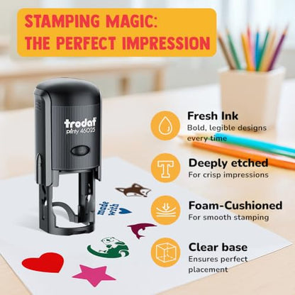 Fat Cute Blue Tongued Skink Lizard Reptile Self-Inking Rubber Stamp Ink Stamper for Stamping Crafting Planners - 3/4 Inch Small - Yellow Ink - color: Yellow, size: 3/4 Inch Small