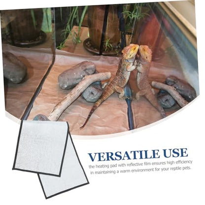 BESPORTBLE Reptile Heating Pad Self-Warming Mat for Reptile Tanks Efficient Heating for Lizards Snakes Tortoises and Crabs Reflective Film Design - size: 85.00X29.30X0.30CM