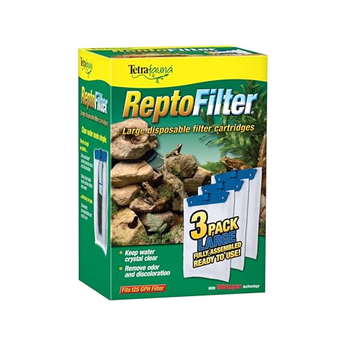 Tetra Large ReptoFilter Filter Cartridges (3 Count, Pack of 48) - size: 3 Count (Pack of 48), style: Large
