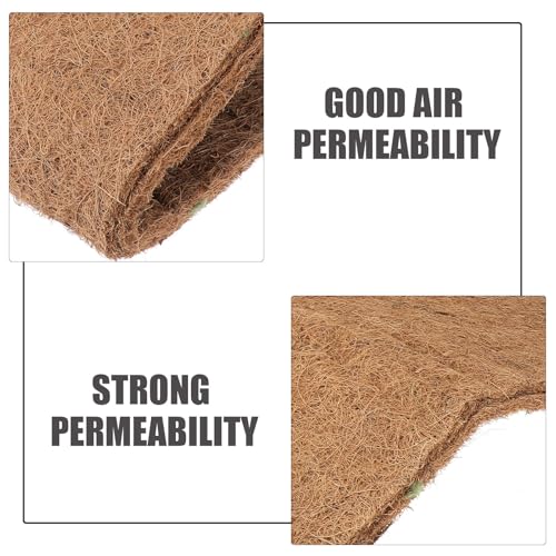 Healifty 3pcs Reptile Coconut Fiber Mat Natural Breathable Bedding Liner Mats for Reptile Pet Box No Deformation Terrarium Supplies