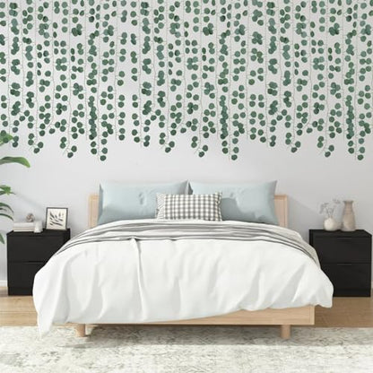 86 Feet 12 Strands Artificial Eucalyptus Leaf Plants Vine Hanging Eucalyptus Garland for Home Kitchen Office Wedding Wall Decor - size: 12pcs Eucalyptus Vine