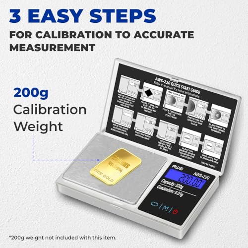 Series Digital Pocket Weight Scale 600g x 0.1g |Digital Gram Scale Small Scale Mini Food Scale Jewelry Scale Ounces/Grains Scale, Easy to Carry - AMERICAN WEIGH SCALES (Silver, 220g x 0.01g) - color: Silver, size: 220g x 0.01g