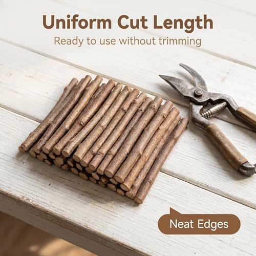 20Pcs Y-Shaped Driftwood for Crafts - 5x6 Natural Peach Wood Sticks for Terrarium, Fishtank & Drift Wood Decor for Home