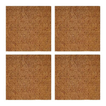 of 4 Natural Coconuts Fiber Reptiles Carpet for Tortoises and Lizards Terrariums Bedding Mat Substrate Liner Tortoises Bedding - size: L