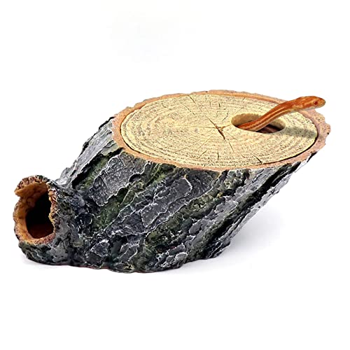 Snake Hide and Basking Tree Roots Cave for Terrariums, Available for Climbing and Hiding Spots for Reptiles, Amphibians, and Small Animals, Corn Snake, Small Gecko - style: Medium