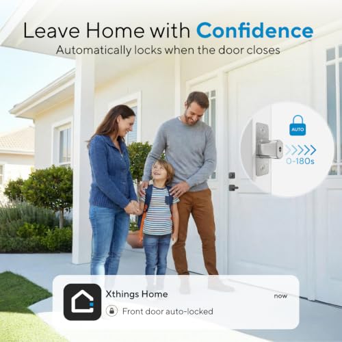 ULTRALOQ U-Bolt WiFi Smart Lock with Door Sensor, App Remote Access | Built in Wi-Fi Deadbolt Smart Locks for Front Door with App, Auto-Lock, Auto Unlock, Works with Alexa, Google, ANSI Grade 1