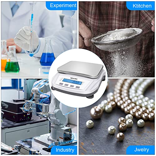 Lab Scale 5000g/0.01g High Precision Digital Scale Analytical Balance Electronic Scale for Kitchen Lab Weighing - style: 5000g x 0.01g WITHOUT weight
